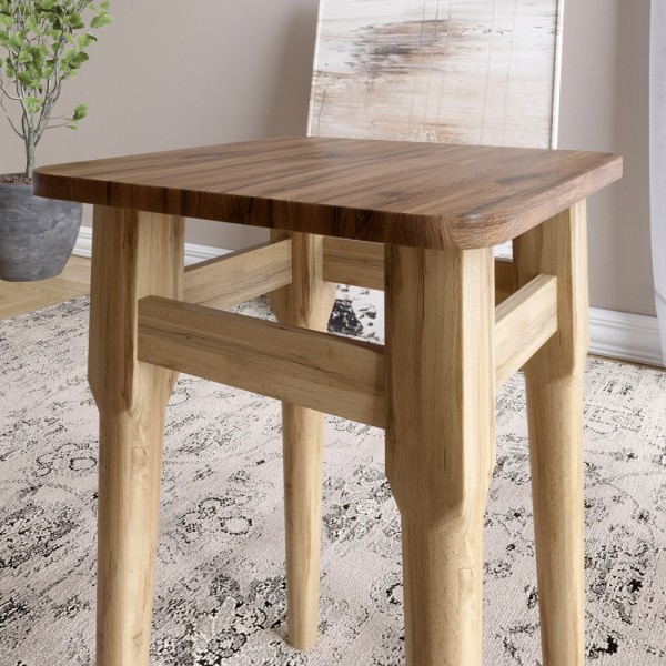 Стіл і 4 табурети обідній комплект для кухні Маямі-2 кромка ПВХ 0,45 мм Антрацит (LION-041216)