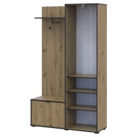 Прихожая с зеркалом Doros Дора 113,5х40х192 см Дуб артизан (DRS-011340)
