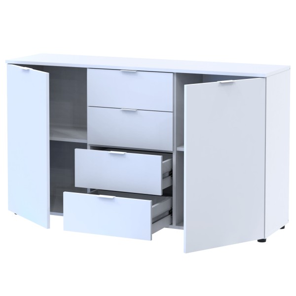 Комод у спальню Doros Рон 5 140х38х81 см Білий (DRS-011300)