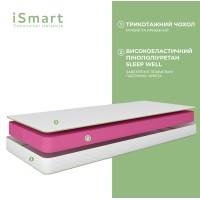 Матрац ортопедичний Ismart Koala Fresh 130х200 см безпружинний (ISM-051029)