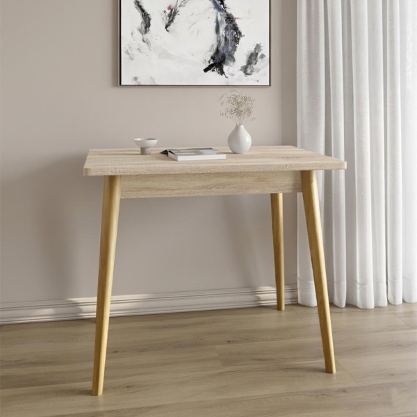 Обідній стіл LION Маямі-2 дерев'яні ніжки Дуб сонома (LION-041187)