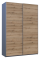 Шкаф-купе двухдверный Doros G-Caiser 160х60х240 см Графит/Дуб евок (DRS-011039)