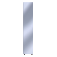 Шкаф-пенал с зеркалом Doros Гелар 39х49,5х203,4 см Графит (DRS-011130)