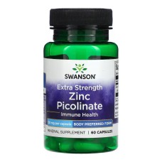 Extra Strength Zinc Picolinate Body Preferred Form 50mg - 60 caps Swanson