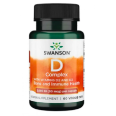 D Complex D2 abd D3 2000iu(50mcg) - 60caps Swanson