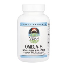 Vegan Omega-3s EPA-DHA 300mg - 60 softgels (Затертая дата) Source Naturals