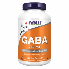 GABA 750 mg - 200 vcaps Now Foods