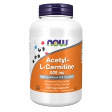 Acetyl L-Carnitine 500mg - 200 vcaps Now Foods