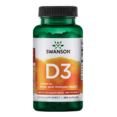 D-3 High Potency Vitamin 1000iu - 250caps Swanson