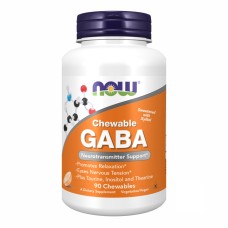 GABA 250mg - 90 chewable tabs Now Foods