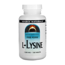 L-Lysine 1000mg - 100 tabs Source Naturals