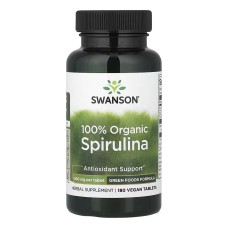 Certified Organic Spirulina 500mg - 180 tabs