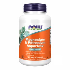 Magnesium & Potassium Aspartate - 120 vcaps Now Foods