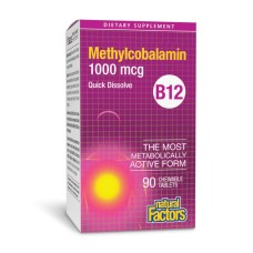 B12 Methylcobalamin 1000 mcg - 90 tabs Natural Factors