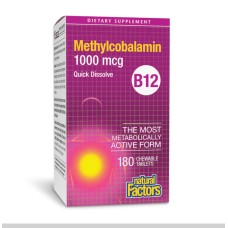 B12 Methylcobalamin 1000 mcg - 180 tabs Natural Factors