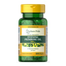 Evening Primrose Oil 500 mg with GLA - 100 Softgels Puritans Pride