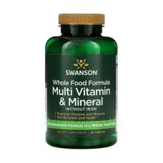 Whole Food Formula Multi Vitamin Mineral - 90tab Swanson