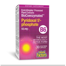 BioCoenzymated Pyridoxal 5'-phosphate 50mg - 30 vcaps Natural Factors