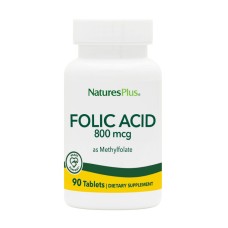 Folic Acid 800mcg - 90 tabs Nature's Plus