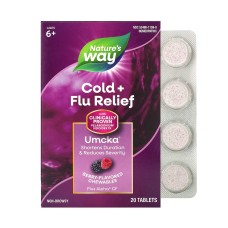 Umcka Cold & Flu Berry - 20 chew tabs Nature's Way