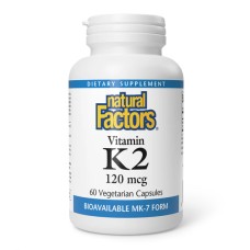 Vitamin K2 120mcg - 60 vcaps Natural Factors