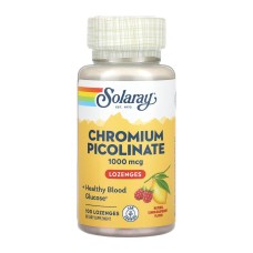 Chromium Picolinate 1000mcg - 100 lozenges Lemon-Raspberry Solaray