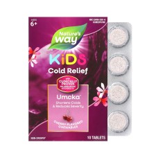 Umcka Coldcare Cherry Kids -10 chew tabs Nature's Way