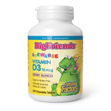 Vitamin D3 10 mcg (400 IU) - 250 tabs Berry Bunch Natural Factors