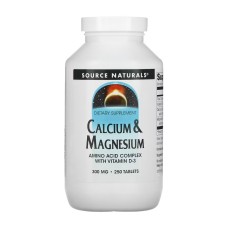 Calcium & Magnesium 300mg - 250 tabs Source Naturals