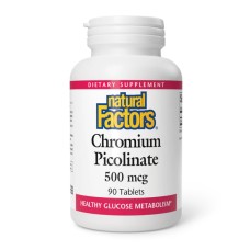 Chromium Picolinate 500mcg - 90 tabs Natural Factors