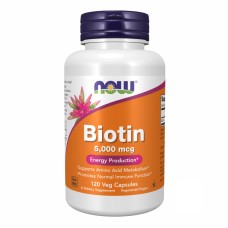 BIOTIN 5000mcg - 120 vcaps (Пошкоджена кришка)