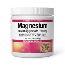 Magnesium Bisglycinate 200mg - 145g Pure Natural Factors