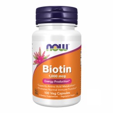 BIOTIN 1000mcg - 100 vcaps Now Foods