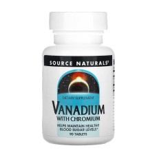 Vanadium with Chromium - 90 tabs Source Naturals