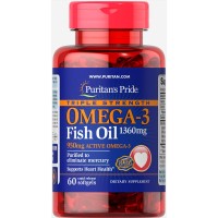 Triple Strength Omega-3 Fish Oil 1360 mg - 60 softgels