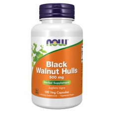 Black Walnut Hulls 500 mg - 100 vcaps Now Foods