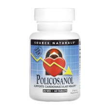 Policosanol 20mg - 60 tabs Source Naturals