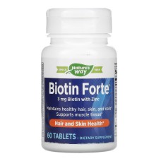 Biotin Forte 3 mg - 60 tabs (До 12.24) Nature's Way