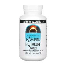 L-Arginine L-Citrulline Complex 1000mg - 120 tabs Source Naturals