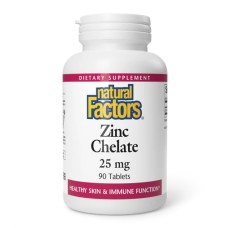 Zinc Chelate 25mg - 90 tabs Natural Factors