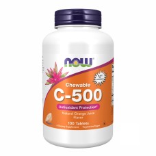 C-500 Chew Orange - 100 tabs Now Foods