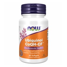 CoQH-CF Ubiquinol - 60 sgels Now Foods