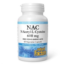 N-Acetyl-L-Cysteine Amino Acid 600mg - 60 vcaps Natural Factors