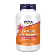 C-1000 Zinc Immune - 180 vcaps Now Foods