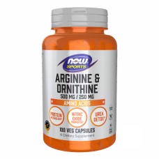 Arginine/Ornithine - 100 vcaps Now Foods