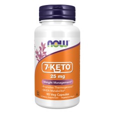 7-KETO 25mg - 90 vcaps Now Foods