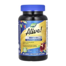 Alive!® Men's 50+ Multi Gummy - 60 gummies (Слипшиеся капсулы) Nature's Way