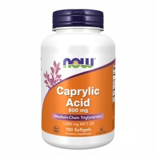 Caprylic Acid 600mg - 100 sgels Now Foods