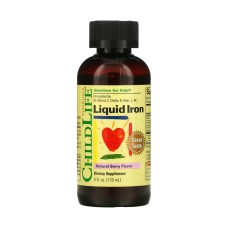 Liquid Iron - 118 ml (4 fl oz) Natural Berry ChildLife Essentials