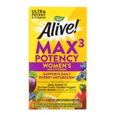 Max3 Women's - 90 tabs (Повреждена упаковка) Nature's Way